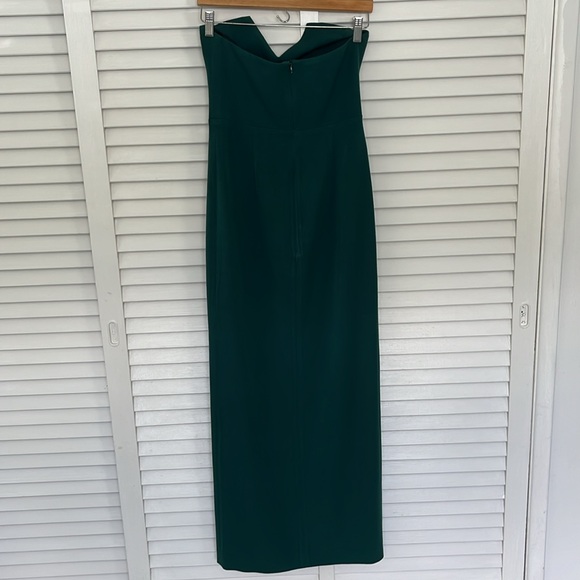 Assali Emerald Green Strapless Dress - Picture 4 of 7